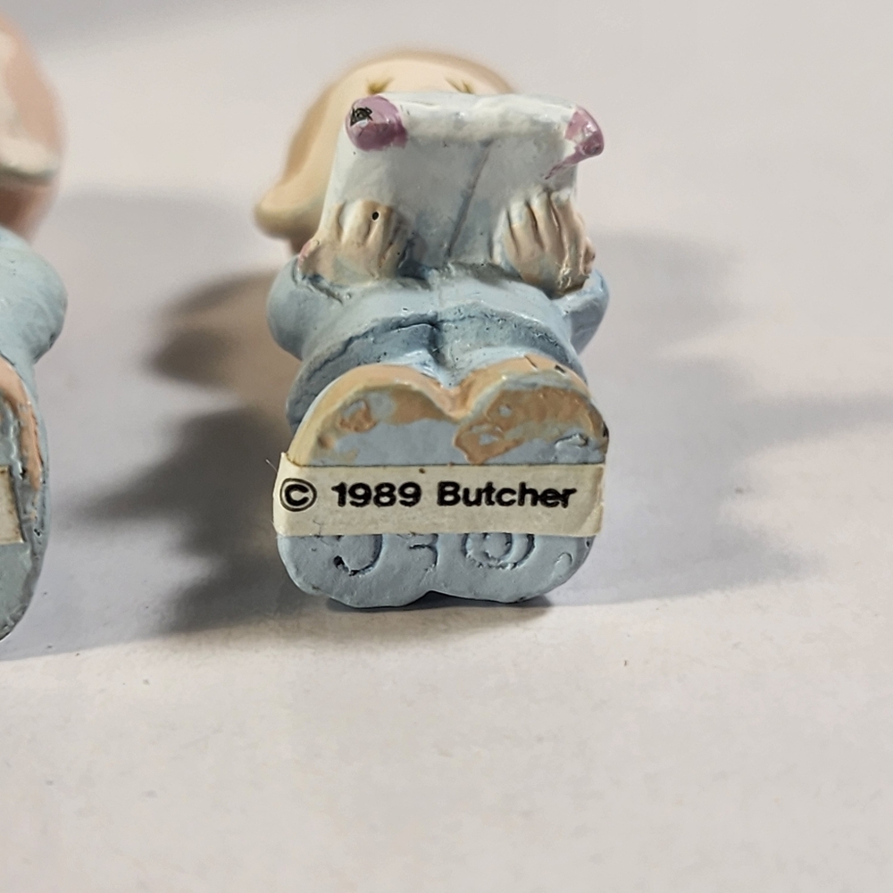 1989 Enesco Precious Moments Mini Pewter Wedding Party Set. - Picture 15 of 16